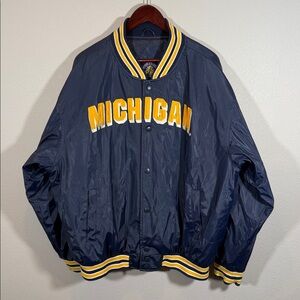 Vintage - Michigan Blue and Yellow Varsity Jacket.